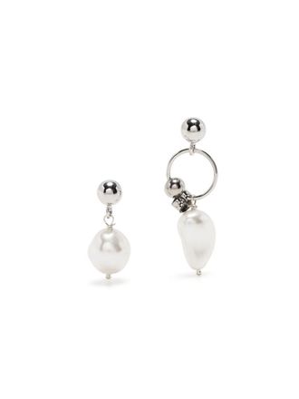 Justine Clenquet Laura drop earrings - women - Palladium - One Size - Silver