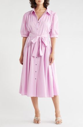 DKNY Drop Waist Midi Dress in Pink Lavendar at Nordstrom Rack, Size 4