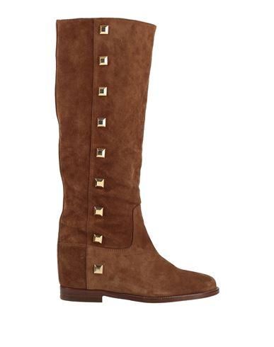 ブーツその他 Via Roma 15 Brown Tall Boots With Decorative Buckle Brown Via Roma 15 Boots: Shop up to −80% | Stylight