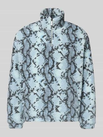 Karl Kani Troyer mit Stehkragen und Rei&szlig;verschluss in Black, Gr&ouml;&szlig;e XXL