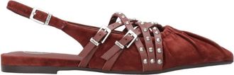 Ash Bianca 02 - Dames - Ballerinas - Rood - 36 EU - Leer - Schoenen