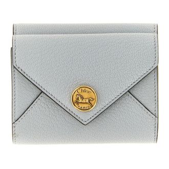 Chlo&eacute; Cartera peque&ntilde;a plegable tipo sobre - Accessories - Mujer - Azul - ONE SIZE
