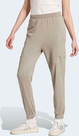 adidas Sporthose ADIDAS SPORTSWEAR W CE G KN CARG, Damen, Gr. XXL, N-Gr, beige (putty beige), Obermaterial: 55% Baumwolle, 36% Polyester, 9% Viskose, Hosen S