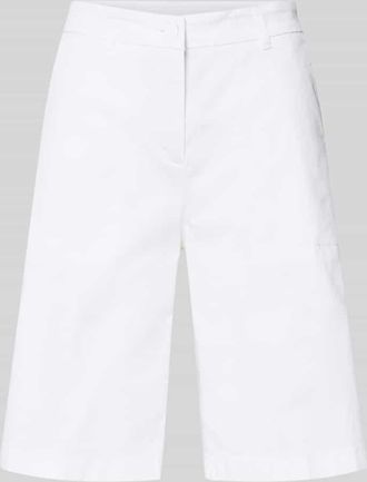 Cambio Cambio Regular Fit Bermudas aus Baumwoll-Mix Modell STELLA in Weiss, Gr&ouml;&szlig;e 32