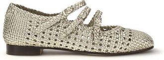 Carel Calf Leather Bos Taurus Ballet Womens Flats