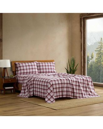 Eddie Bauer Rugged Plaid Cotton Flannel Sheet Set
