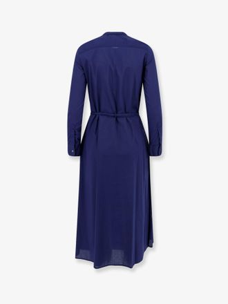 Aspesi Womens Cotton Dress Blue