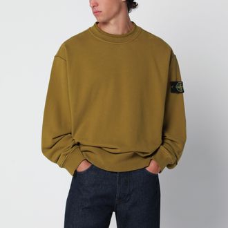 Stone Island Felpa girocollo oversize color cactus
