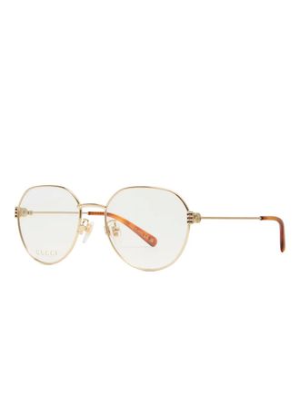 Gucci round-frame glasses - Oro