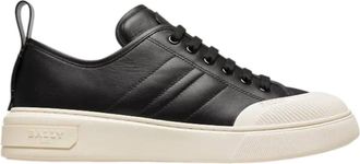 Bally Womens Medyn Leather Sneakers In Black