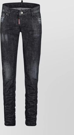 Dsquared2 distressed 5-pocket jeans with belt loops