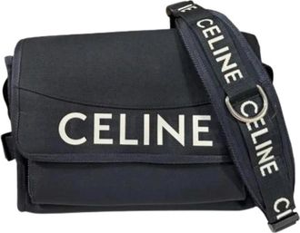 Celine Pre-owned Messenger Bag - unisex - Vintage Schoudertas - Zwart - ONE Size - Nylon - Vintage