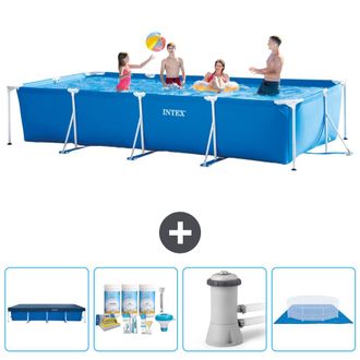 Bestway Intex Piscina Con Estructura Rectangular - 450x220x84 Cm - 5-piezas Scb1