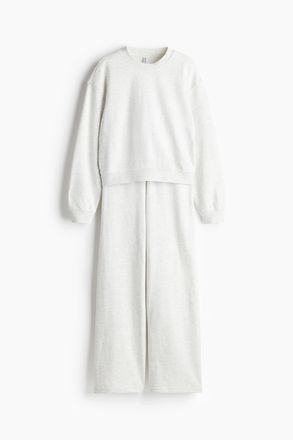 H&M 2-teiliges Sweatshirt-Set - Grau