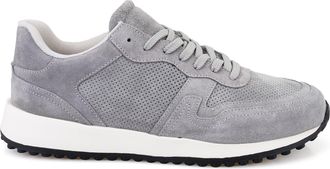 Desa Mens Suede Casual Lace-Ups - Leather Lining, Synthetic Sole, Flat Heel | Gray - 40