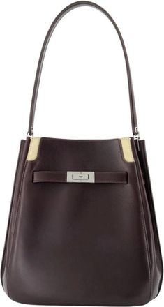 Tory Burch Lee Radziwill Bucket Bag - Dames - Tassen - Bruin - Maat: ONE Size Leer