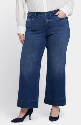 NYDJ Teresa Ankle Wide Leg Jeans in Moonlight at Nordstrom, Size 14W