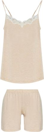 Hanro sleeveless pyjama set - Neutrals