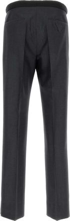 Prada Mohair-Wool Blend Trousers - Gray