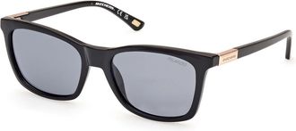 Skechers SE6360 Polarized 01D Womens Sunglasses Black Size 54