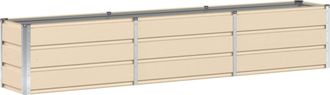 vidaXL Jardinera Marfil 240 X 40 X 45 Cm Acero Vidaxl