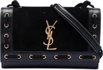 Saint Laurent Pre-owned Saint Laurent Medium Suede Rope Stitch Kate Crossbody Ladies 1GSY3FM7YLH0F1R4