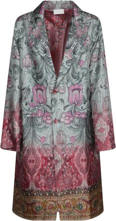 Pierre-Louis Mascia Cialdas Fiori Coat - Dames - Mantel - Veelkleurig - S - Jassen