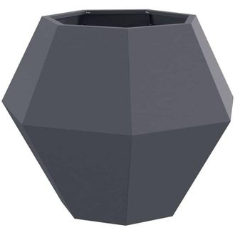 vidaXL Jardinera Antracita 75 x 75 x 60 cm Acero vidaXL