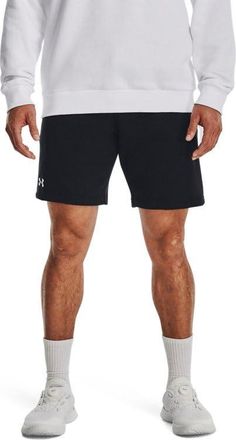 Under Armour Mens Rival Fleece Shorts, (001) Black / / White, 4X-Large