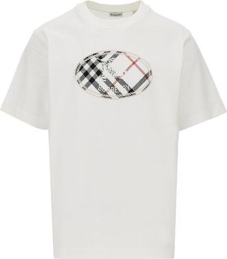 Burberry Knight Stamp embroidery T-shirt Man XL