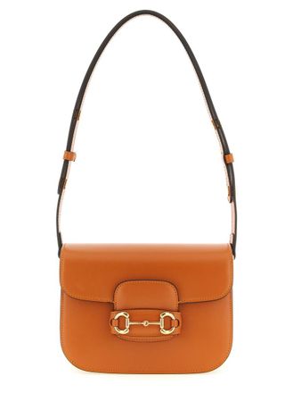 Gucci Orange Horsebit 1955 Small Shoulder Bag