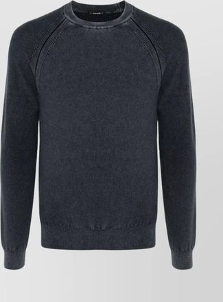 Jacob Cohen cashmere crewneck sweater with ribbed cuffs