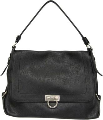 Ferragamo Pre-owned Shoulder Bags, female, Black, Size: ONE SIZE Pre-owned One-shoulder bag Gg-21 D205