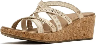 Skechers Arch Fit Beverlee 2.0 - Tigger Posse Womens Wedge Shoes Off-White : 6.5 B - Medium, Faux Leather