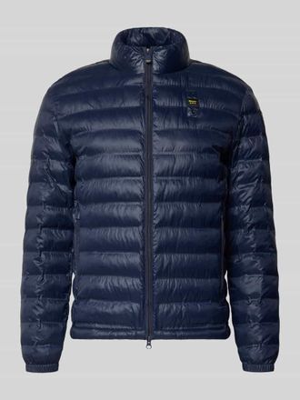 Blauer Regular Fit Jacke in Stepp-Optik Modell Sewall in Marine, Gr&ouml;&szlig;e XXXL