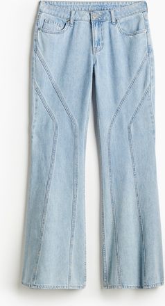 H&M Flared Low Jeans - Blue