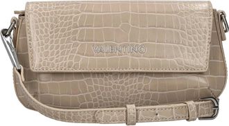 Mario Valentino Tassen, Dames, Beige, ONE Size, Leer, Crocodile-print Faux Leather Crossbody Bag