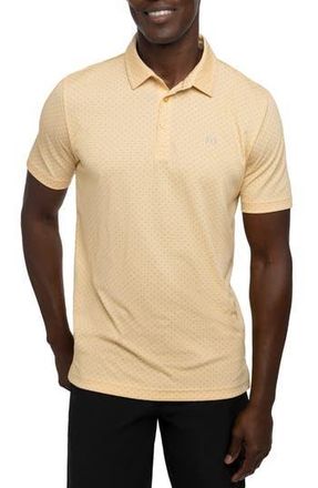 Travis Mathew Bamboo Calm Foulard Print Polo in Heather Golden Cream at Nordstrom Rack, Size Small