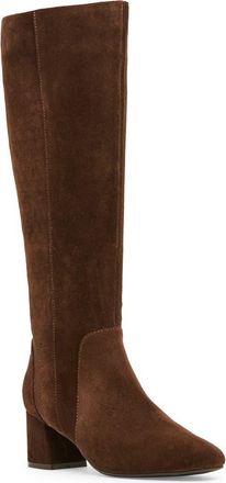 Blondo Amina Waterproof Knee High Boot in Chocolate Suede at Nordstrom, Size 5.5