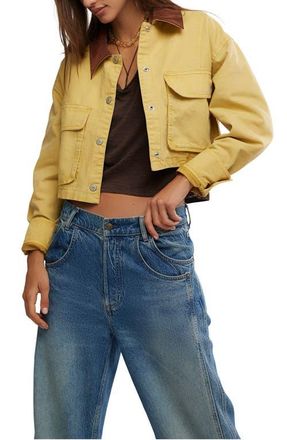 Free People We the Free Martha Workwear Jacket in Rattan at Nordstrom, Size X-Large