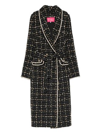 Miau by Clara Rotescu Bohdi trimmed coat - Black