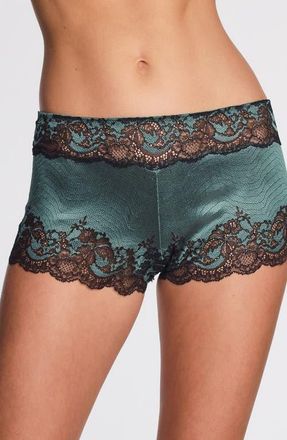 Wacoal Modern Affair Boyshorts in Silver Pine/black at Nordstrom, Size X-Large