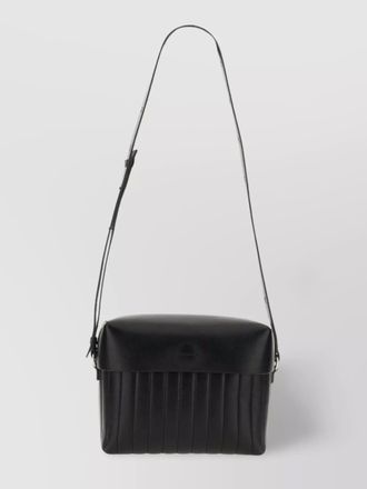 Jil Sander adjustable strap rectangular messenger bag