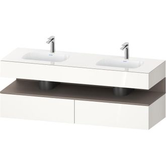 Duravit Qatego Lavabo Encastrado Con Base De Lavabo Consola, - Duravit