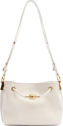Arezzo Small Daphne Leather Crossbody Bag in Crema White at Nordstrom