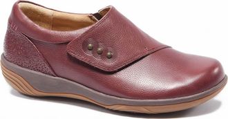 H&auml;lsa Footwear Womens Anna Slip-On Clog Shoes In Dark Cherry