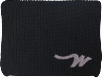 Max Mara Maxi W Patch Sjaal - Dames - Wintersjaals - Zwart - ONE Size - Wol - Accessoires