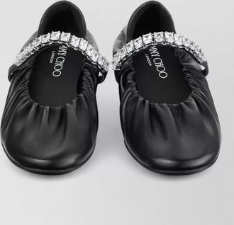 Jimmy Choo London leather ballerina flats
