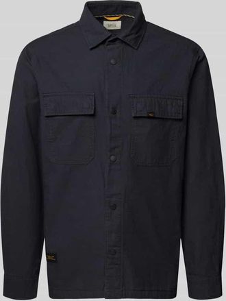 Camel Active Regular Fit Hemdjacke aus reiner Baumwolle in Marine, Gr&ouml;&szlig;e 3XL