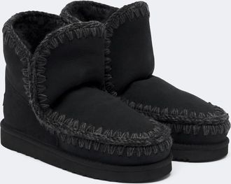Mou 18 shearling-lined suede ankle boots